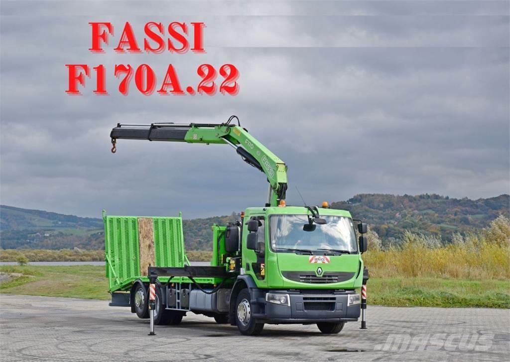 Renault PREMIUM 320 DXI * FASSI F170A.22 + FUNK Vehículos de reciclaje