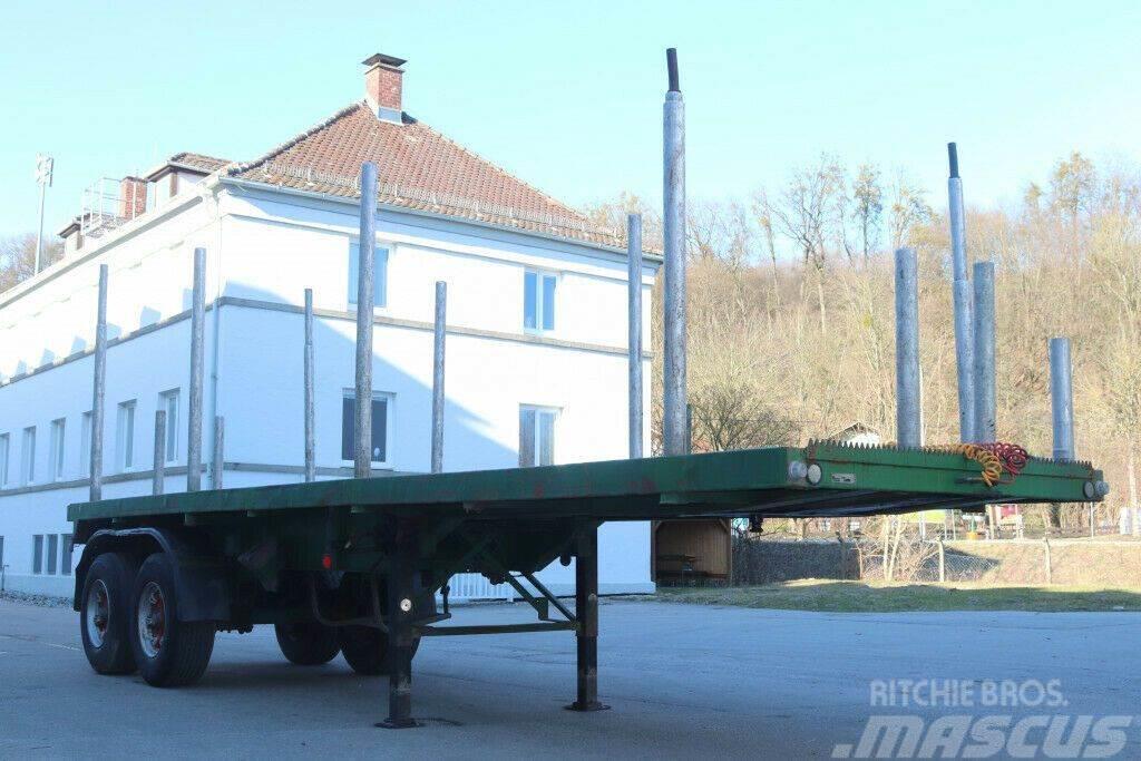 Wackenhut SAH18 Rönkszállító félpótkocsi Semirremolque de transporte de madera