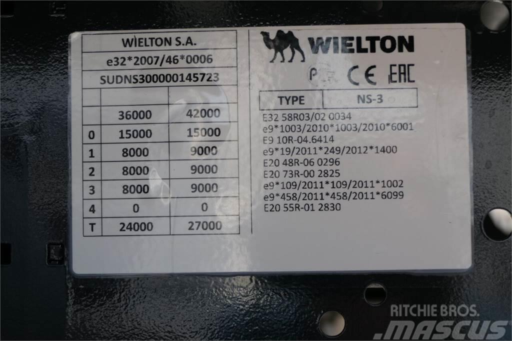 Wielton NACZEPA BURTOWA / DO BUDOWLANKI / NOWA / 2024 R /  Semirremolques de plataformas planas/laterales abatibles