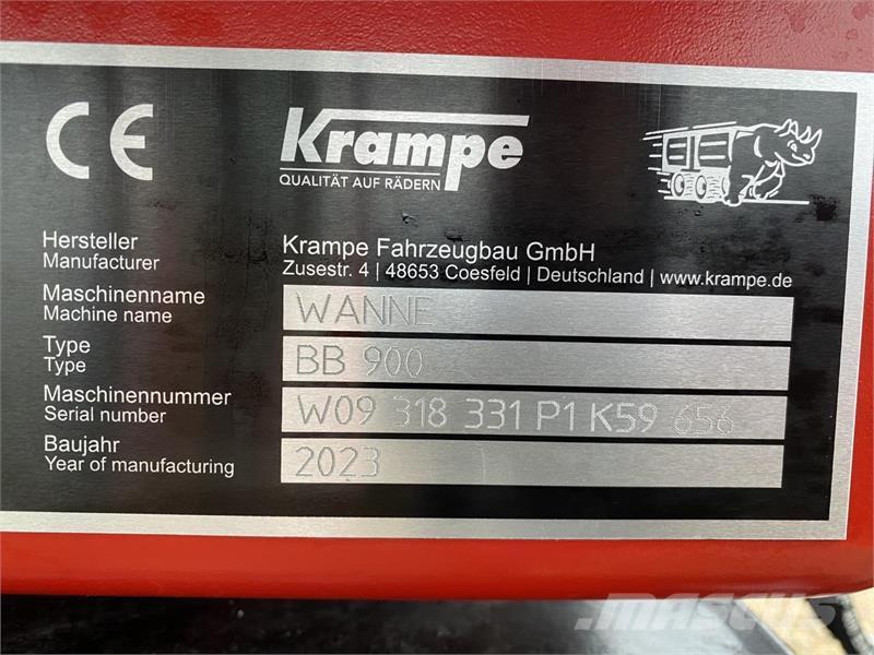 Krampe BB 900 Remolques con caja de volteo