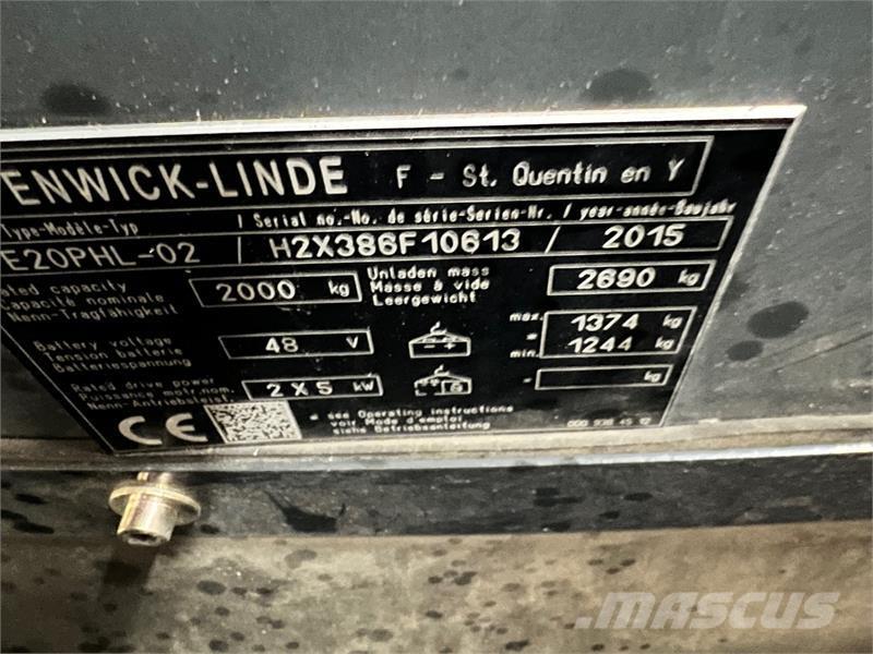 Linde Heftrucks Carretillas de horquilla eléctrica