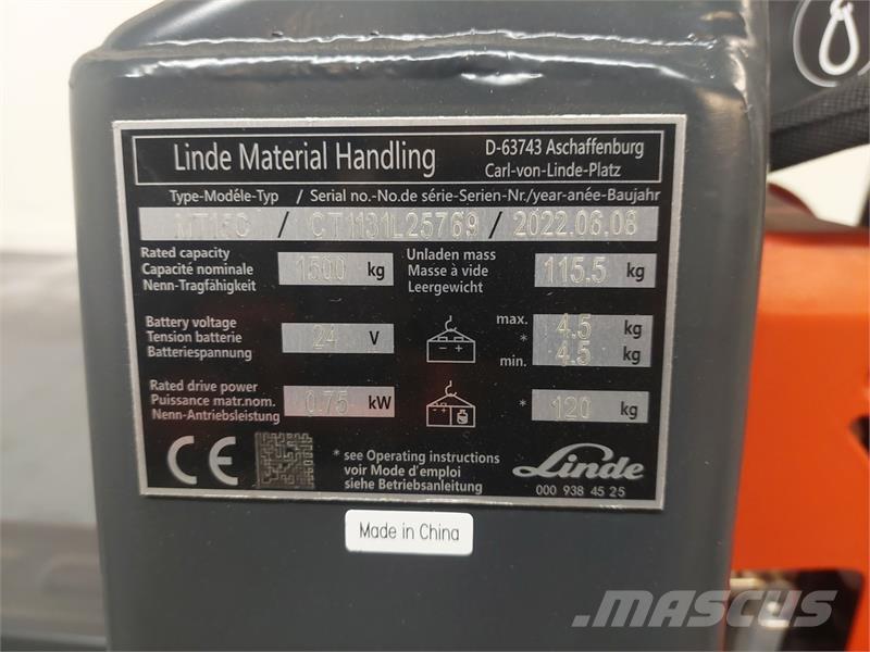 Linde Heftrucks Montacargas manual para paletas