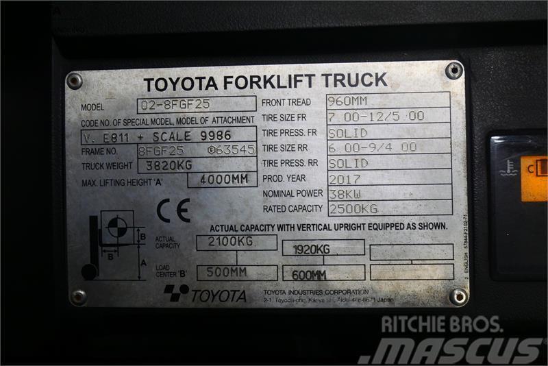 Toyota 02-8FGF25 Camiones diesel