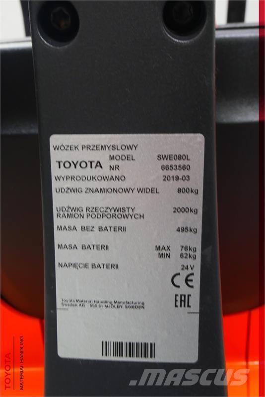 Toyota SWE080L Montacargas manual