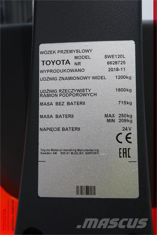 Toyota SWE120L Montacargas manual