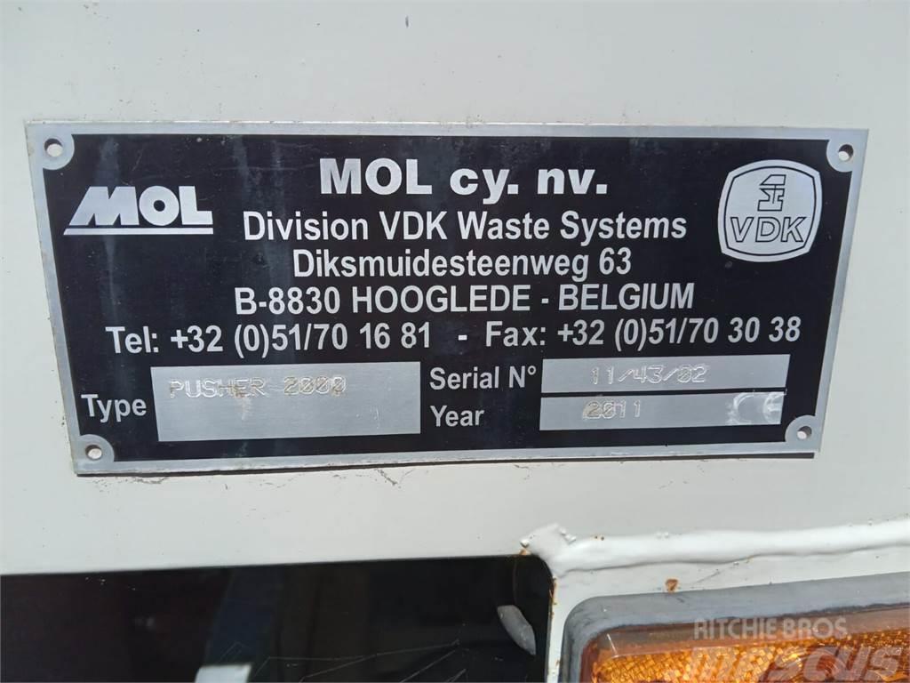 DAF Superstructure garbage truck MOL VDK PUSHER 20m3 Camiones de basura