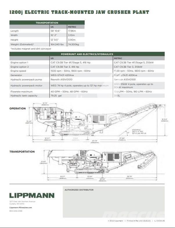 Lippmann 1200J Trituradoras