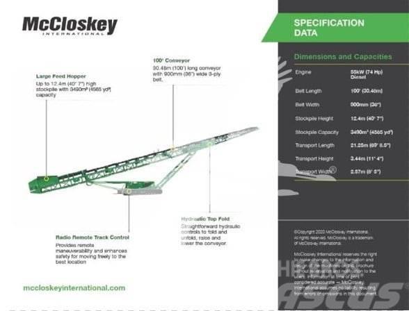 McCloskey 36x100 Cintas transportadoras