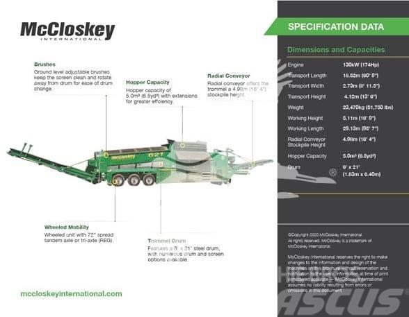 McCloskey 621RE Machacadoras