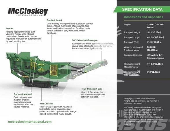 McCloskey J40 Trituradoras