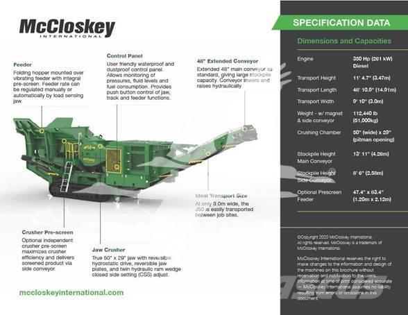 McCloskey J50V2 Trituradoras