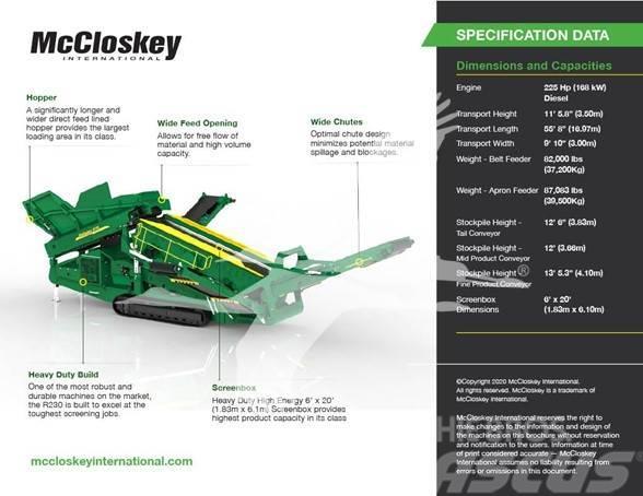 McCloskey R230 Machacadoras