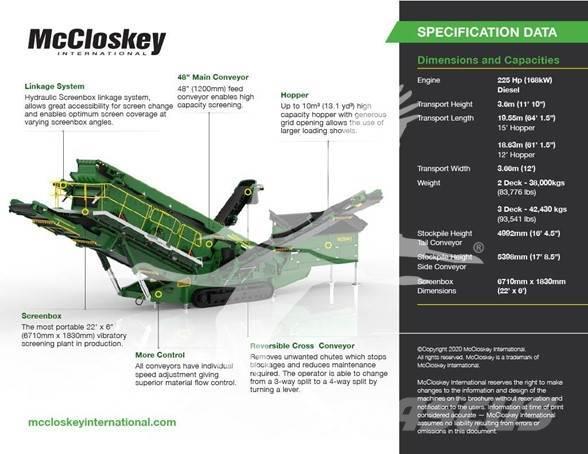 McCloskey S250 Machacadoras