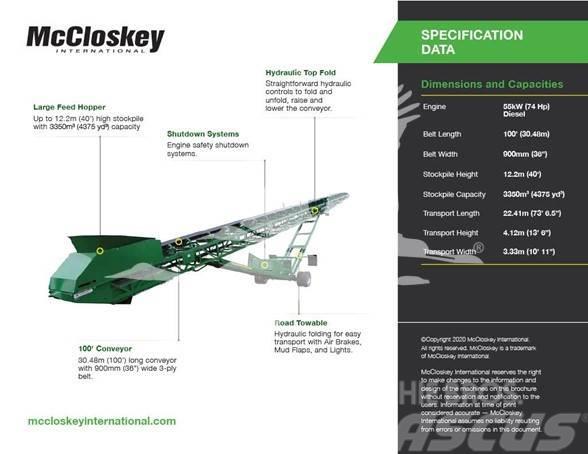 McCloskey ST100 Cintas transportadoras