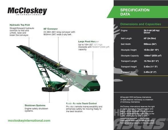 McCloskey ST80T Cintas transportadoras