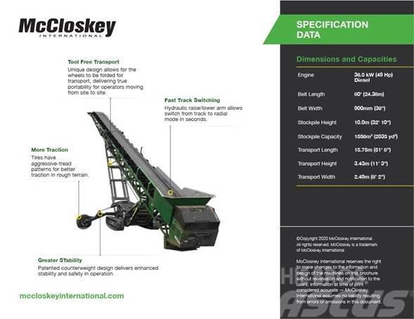 McCloskey ST80TLA Cintas transportadoras