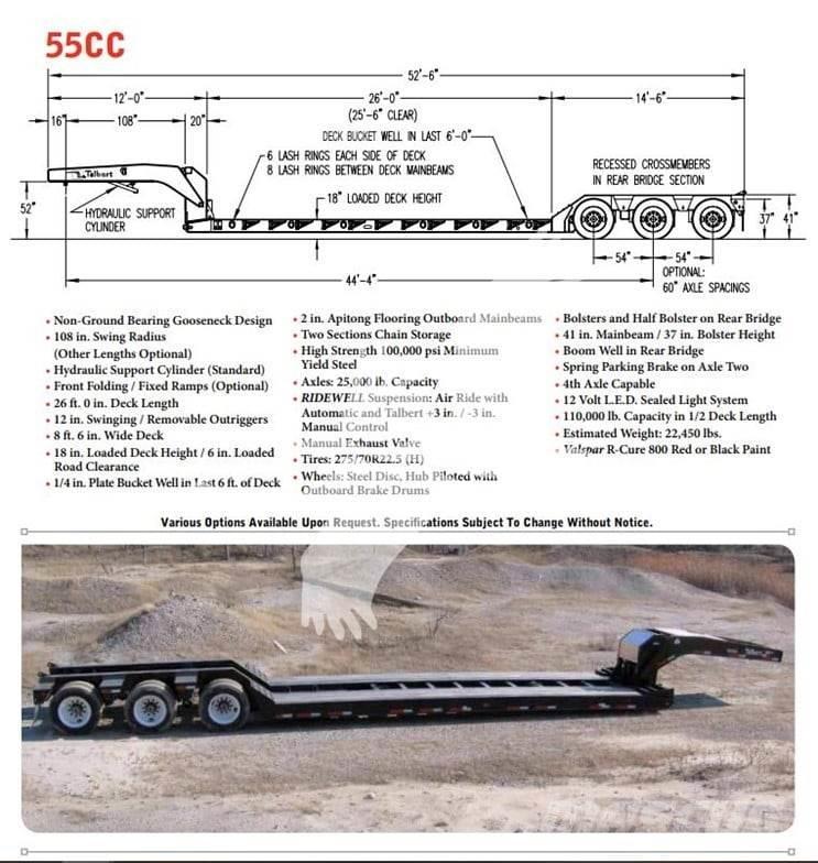 Talbert 55CC Semirremolques de carga baja