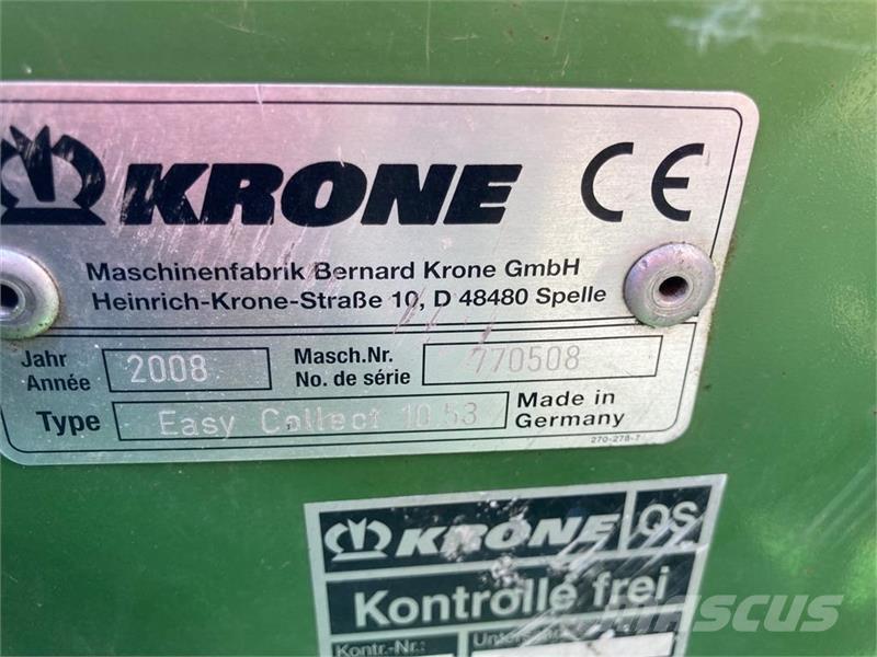 Krone Easycollect 1053 Accesorios para maquinaria de heno y forraje