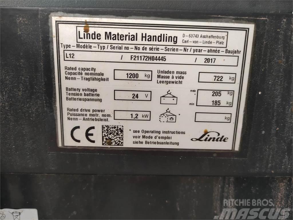 Linde L12 Montacargas manual