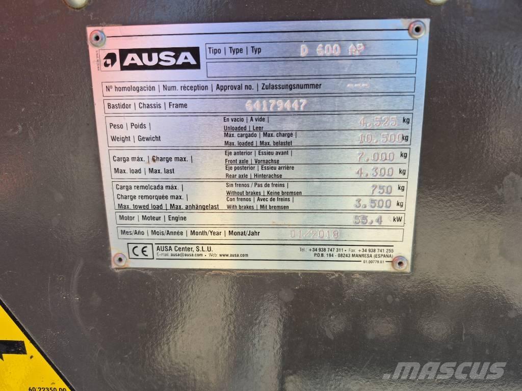 Ausa D 600 AP Vehículos compactos de volteo